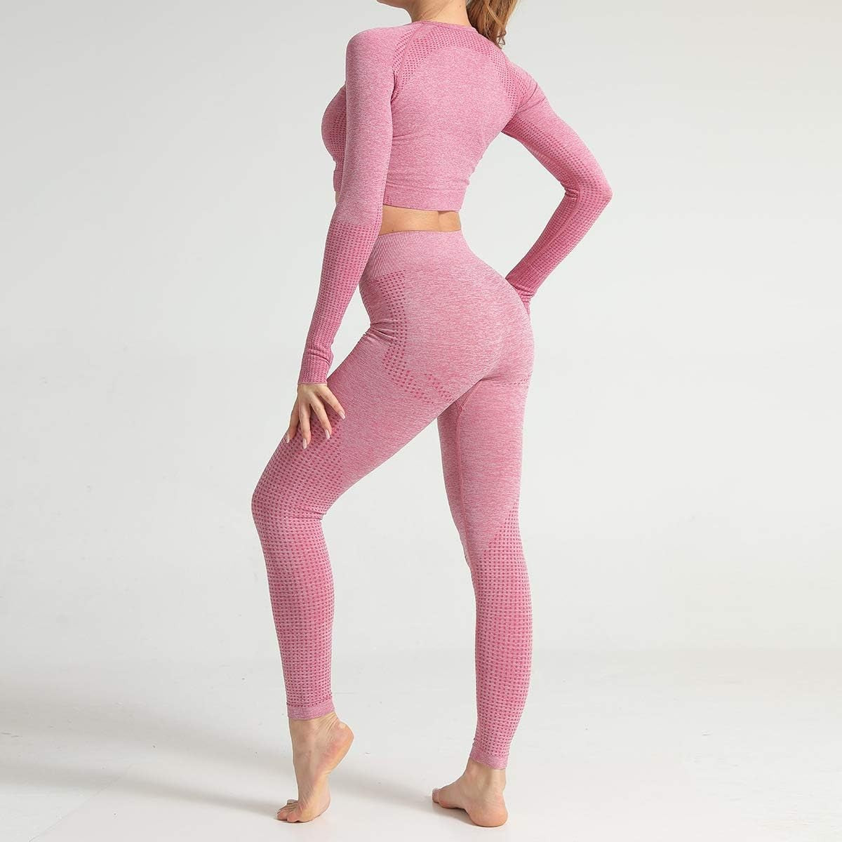 Women Yoga Leggings High Waist Tummy Control Gym Workout Stretch Seamless