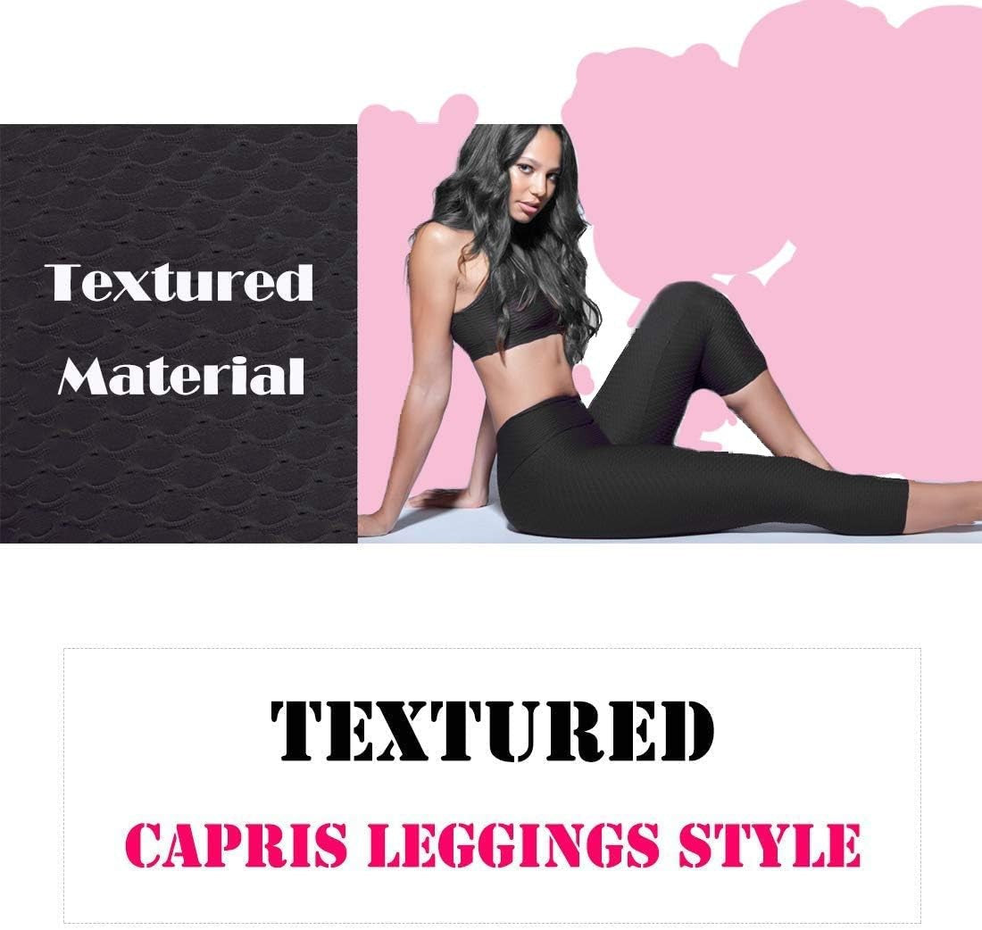 Women'S High Waist Yoga Pants Tummy Control Slimming Booty Leggings Workout