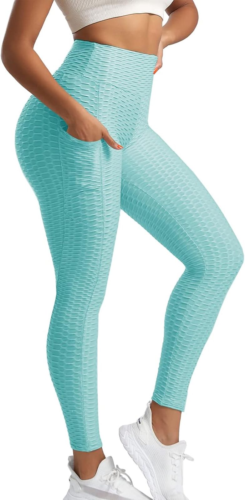 Butt Lifting anti Cellulite Workout Leggings for Women High Waist Yoga Pants Run