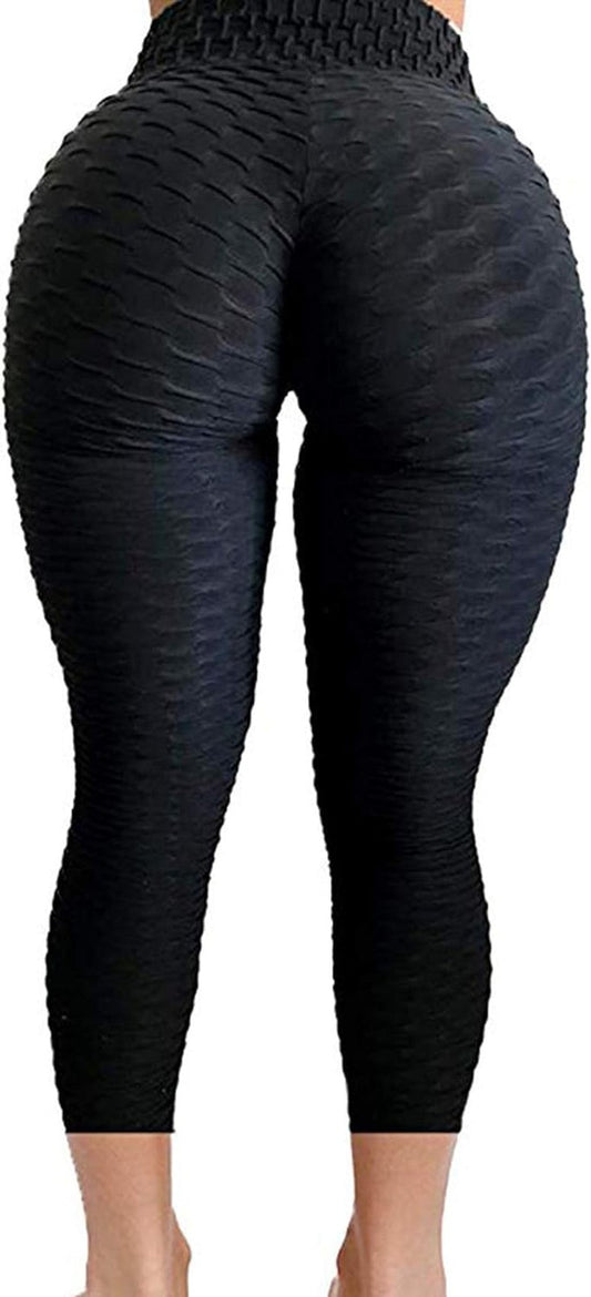 Women'S High Waist Yoga Pants Tummy Control Slimming Booty Leggings Workout