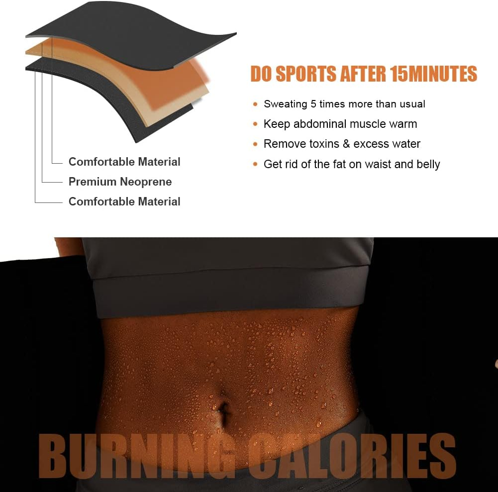 Waist Trainer for Women plus Size Two Belts Neoprene Workout Corset Waist Cinche