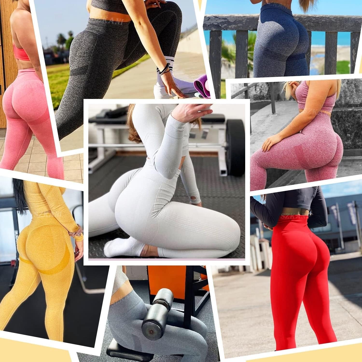 Butt Lifting Leggings for Women Booty High Waisted Workout Yoga Pants Scrunch
