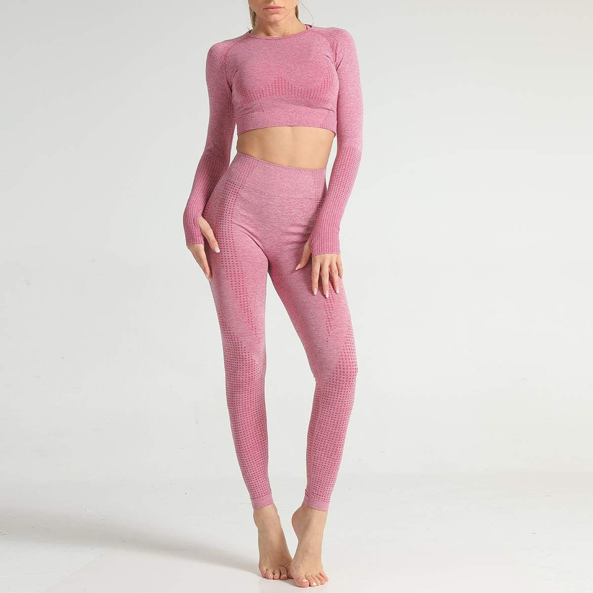 Women Yoga Leggings High Waist Tummy Control Gym Workout Stretch Seamless
