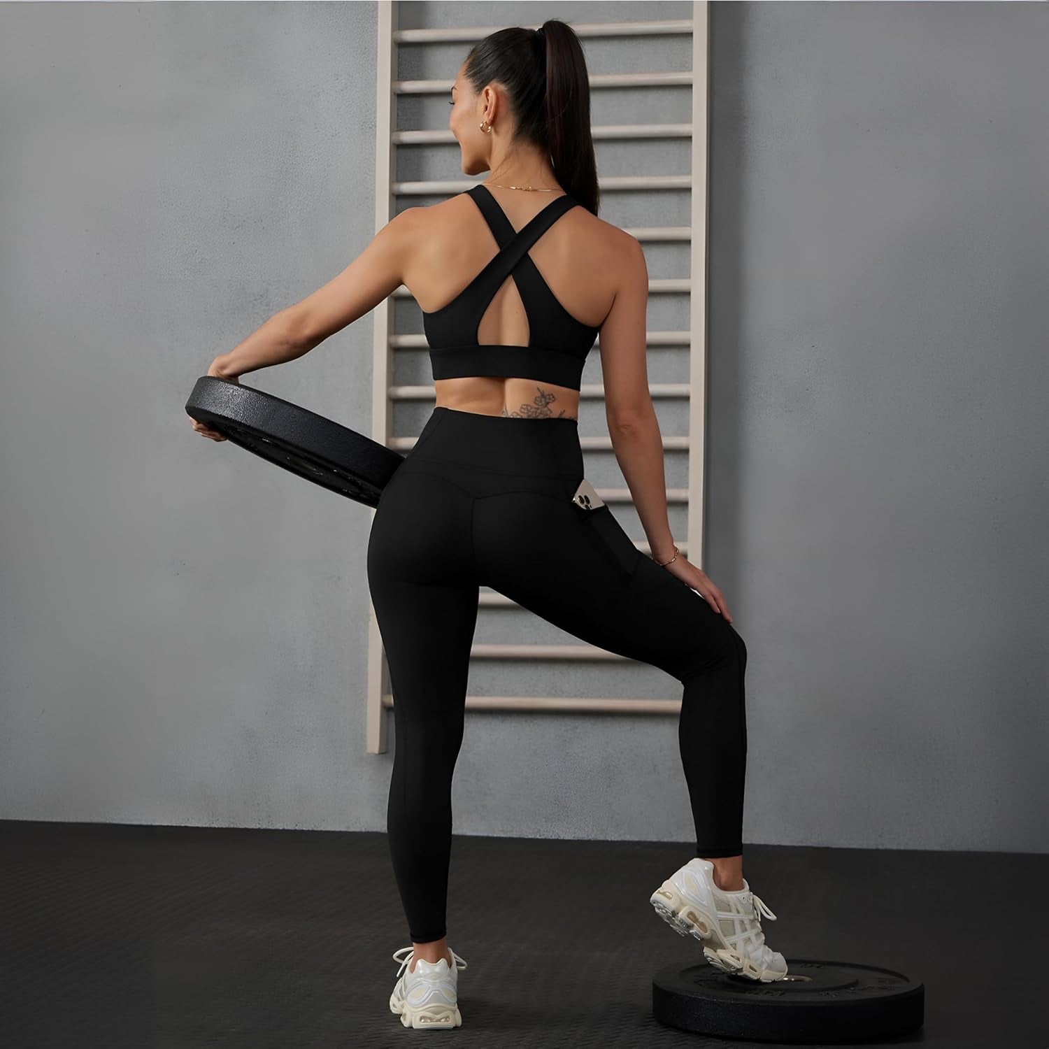 Leggings for Women Soft High Waisted Tummy Control No See through Workout Yoga Pants for Athletic plus Size
