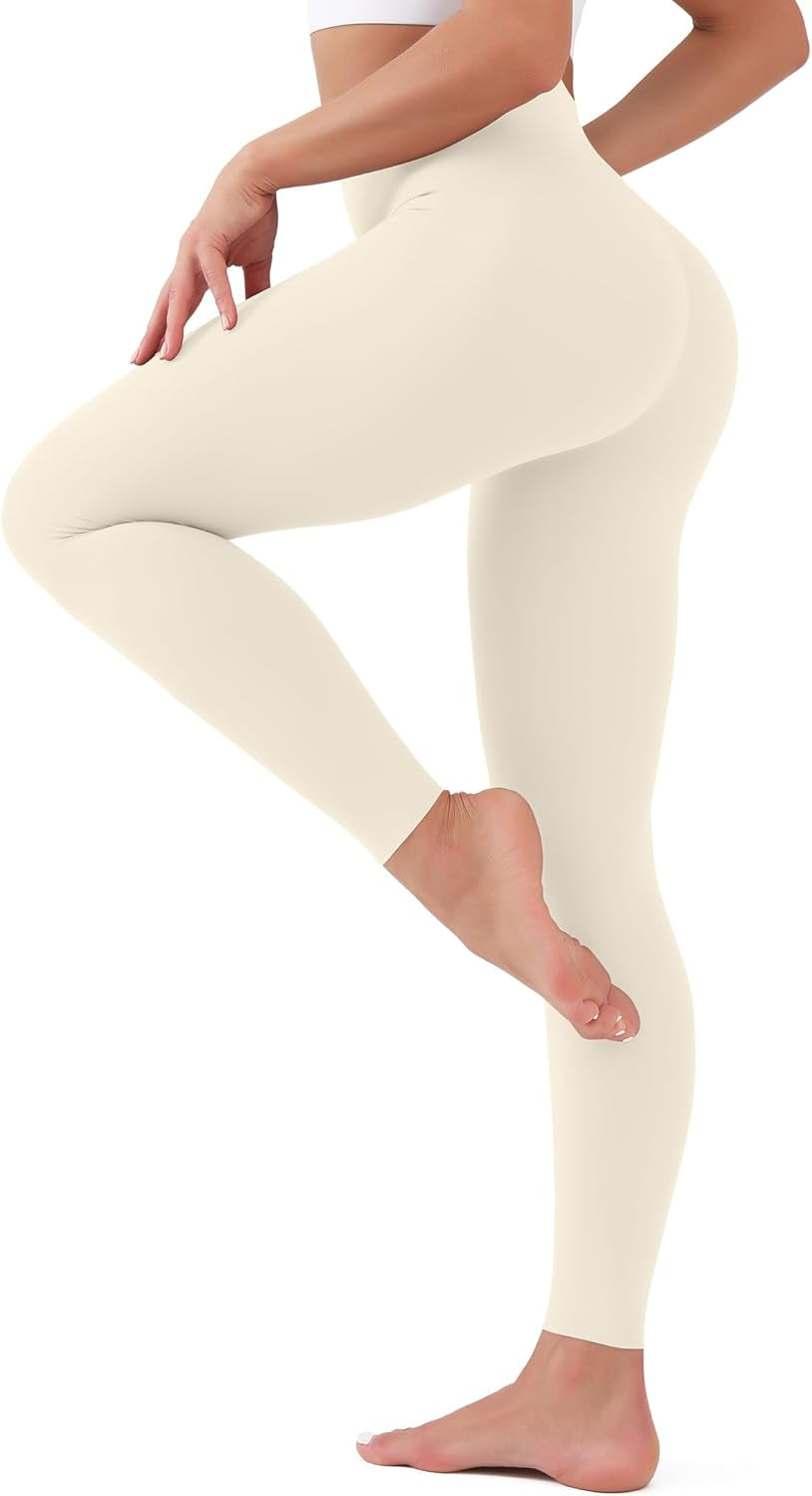 Leggings for Women Soft High Waisted Tummy Control No See through Workout Yoga Pants for Athletic plus Size
