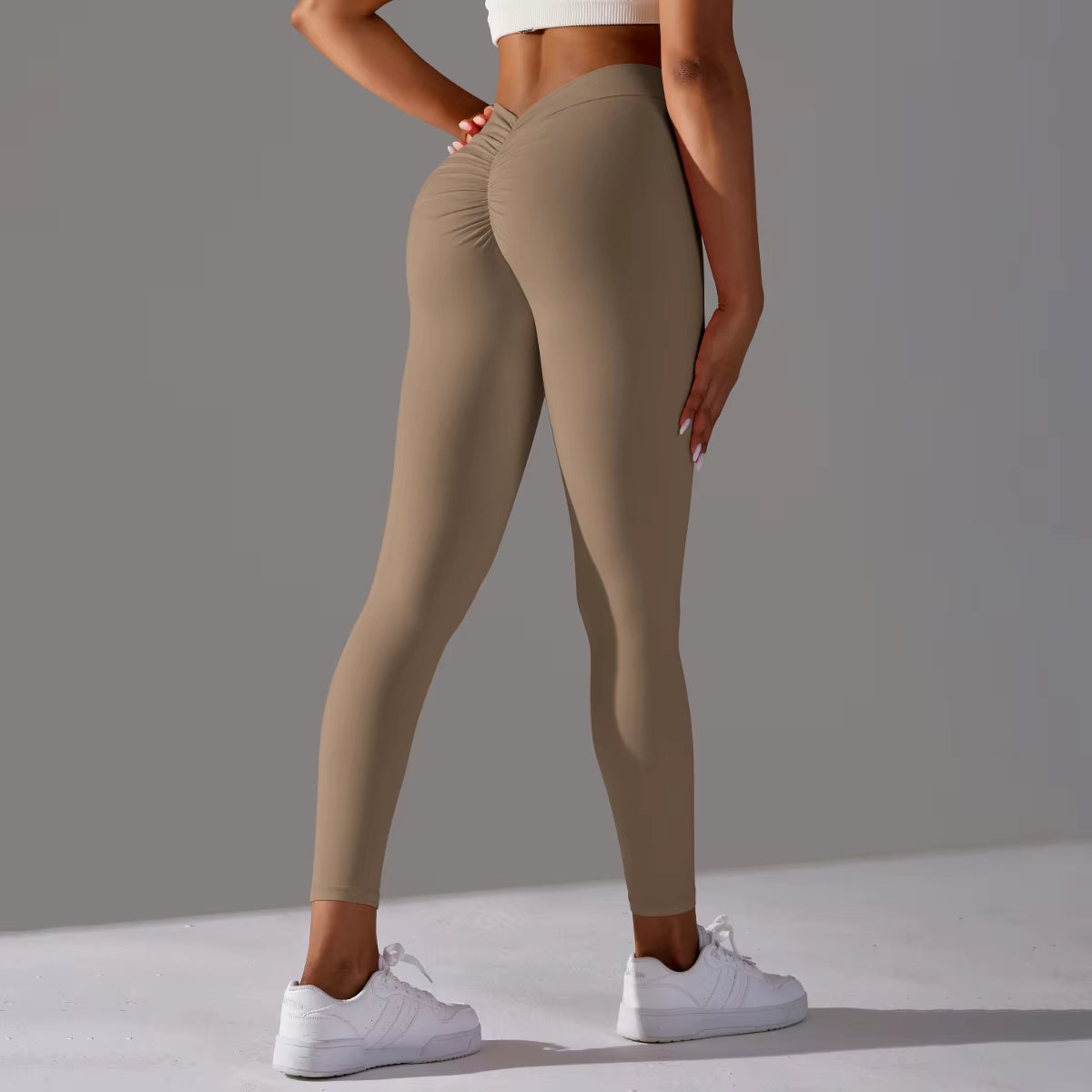 Scrunch Butt Gym Leggings Sexy V Waist Push up Leggings Women Fiteness Leggings Naked Feeling Yoga Pants Workout Tights Leggings