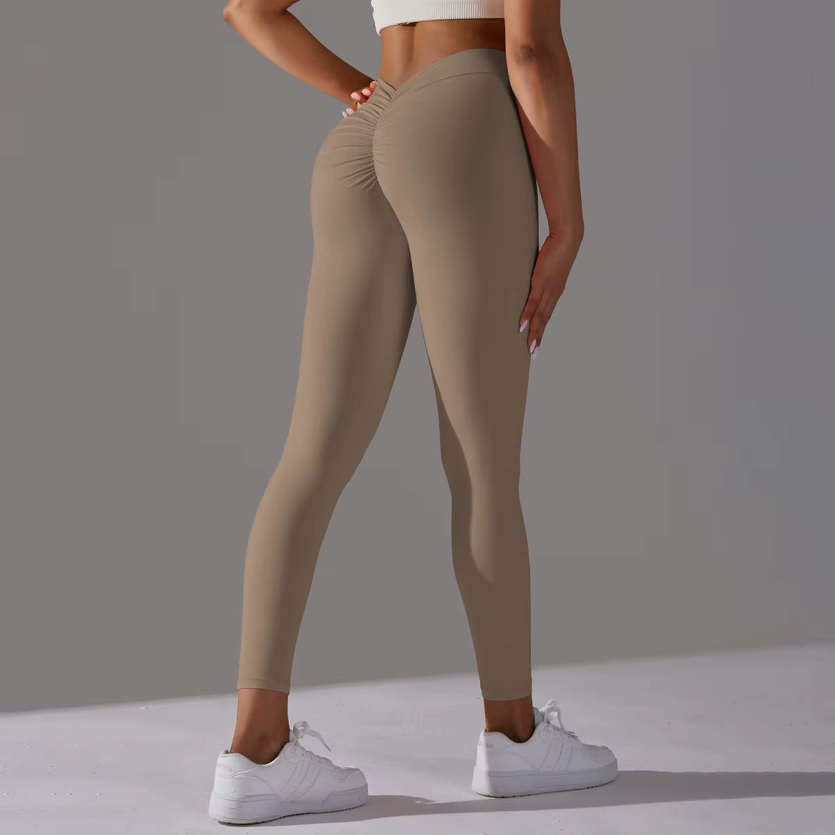 Scrunch Butt Gym Leggings Sexy V Waist Push up Leggings Women Fiteness Leggings Naked Feeling Yoga Pants Workout Tights Leggings